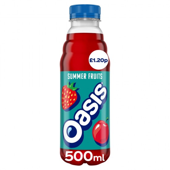 Oasis Summer Fruit 500ml  PMP£1.20-12CT