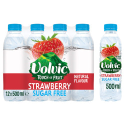 Volvic Touch of Fruit Low Sugar Strawberry Natural Flavoured Water 500ml