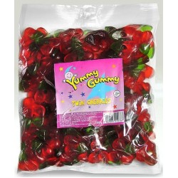 Yummy Gummy Fizzy Cherry Cakes 1Kg Bag