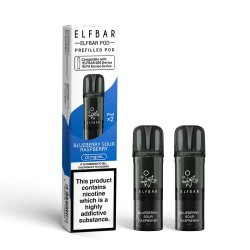 Elf Bar 600 Compliant Prefilled Pods 2 Pack [Blueberry Sour Raspberry / 20mg]