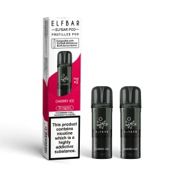 Elf Bar 600 Compliant Prefilled Pods 2 Pack [Cherry Ice / 20mg]