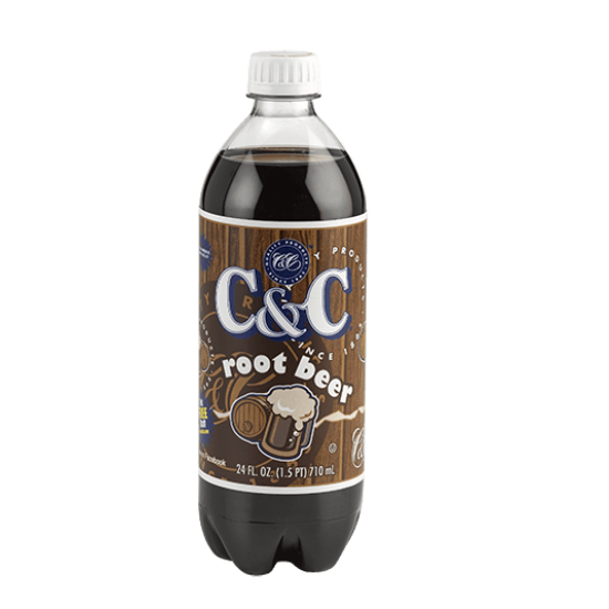 C&C Root Beer Soda Bottle 710ml