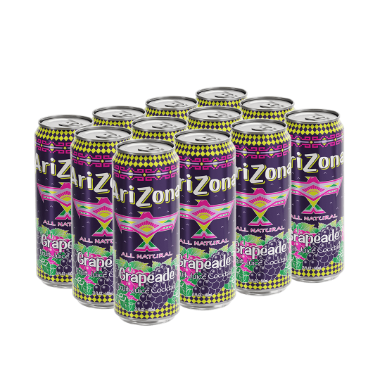 Arizona Grapeade Fruit Juice Cocktail Cans 680ml