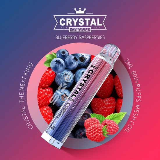 Ske Crystal 600puffs - Strawberry raspberry 