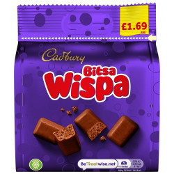 Cadbury Bitsa Wispa Standard Bags 85g Price Marked £1.69 Cadbury Bitsa Wispa Standard Bags 85g Price Marked £1.69