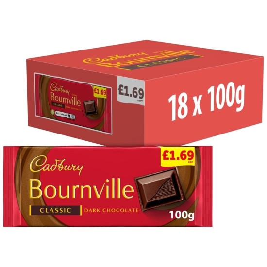 Cadbury Classic Bournville 100g Price Marked £1.69 Cadbury Classic Bournville 100g Price Marked £1.69