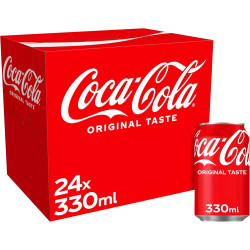 Coca Cola Original (Irish) 330ml Can- 24 Pack