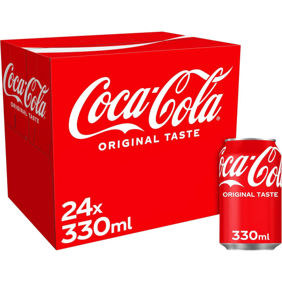 Coca Cola Original (Irish) 330ml Can- 24 Pack