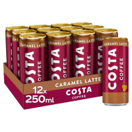 Costa Coffee Latte Caramel Cans 250ml PMP £1.49