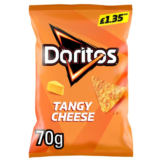 Doritos Tangy Cheese 70g PMP £1.35 (QTY 18)