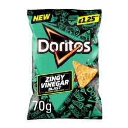 Doritos Zingy Vinegar Blast 70g Price Marked £1.25