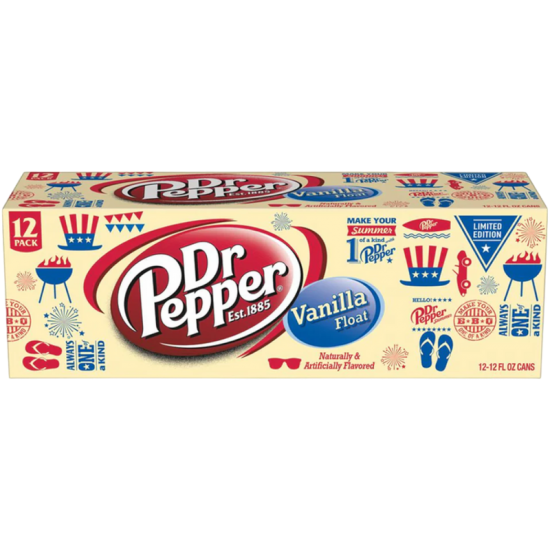 Dr Pepper Vanilla Float Flavour USA Cans 355ml