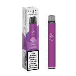 Elf Bar 600 Compliant Prefilled Pod Kit Grape / 20mg