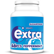 Extra Peppermint Sugarfree Chewing Gum Bottle 46 Pieces 