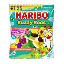 Haribo Buzzy Bees 140g Price Mark £1.25 Haribo Buzzy Bees 140g Price Mark £1.25