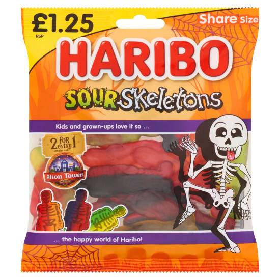 Haribo Sour Skeletons 140g PM £1.25
