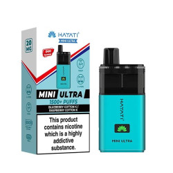 Hayati Mini Ultra 1500+ Puffs- Blueberry Cotton K/ Raspberry cotton K Hayati Mini Ultra 1500+ Puffs- Blueberry Cotton K/ Raspberry cotton K