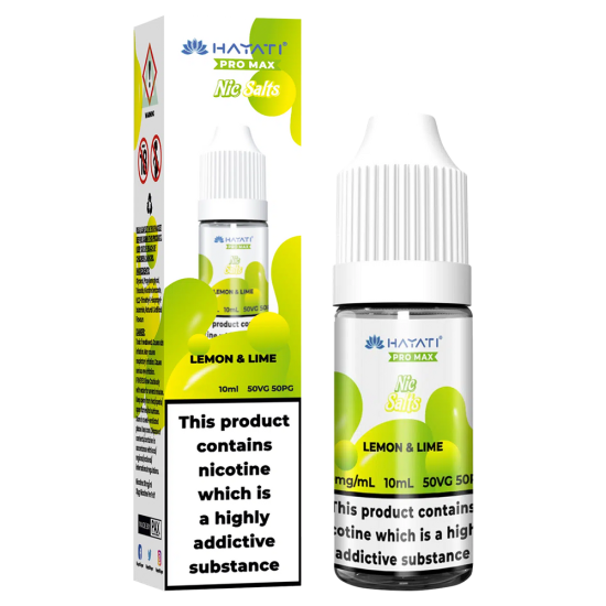 Hayati Pro Max Nic Salts Lemon & Lime 10ml - 10mg