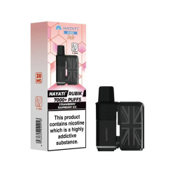 Strawberry Raspberry Ice | Hayati Rubik 7000 Puffs Refills Pod