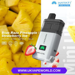 Hayati mini ultra 1500+ Puffs -Blue razz pineapple /Strawberry ice Hayati mini ultra 1500+ Puffs -Blue razz pineapple /Strawberry ice