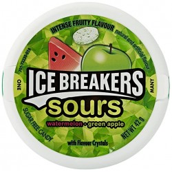ice breakers sours watermelon and green apple