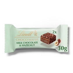 Lindt Choco Wafer Milk Chocolate & Hazelnut Treat Pack 30g PMP £0.95P