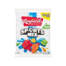 Maynards Bassetts Sport Mix 130g Price Marked £1.35