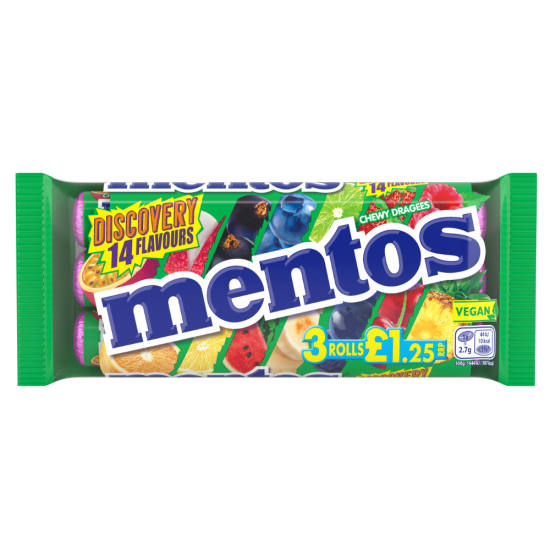 Mentos Discovery 3s Price Marked £1.25