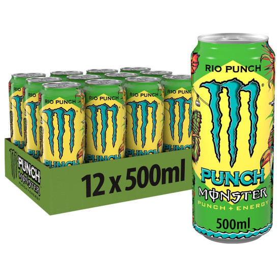 Monster Energy Drink Rio Punch 500ml Price Mark £1.75
