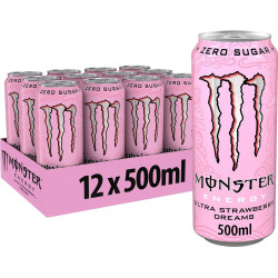 Monster Energy Drink Ultra Strawberry Dreams 500ml Non Price Mark Monster Energy Drink Ultra Strawberry Dreams 500ml Non Price Mark