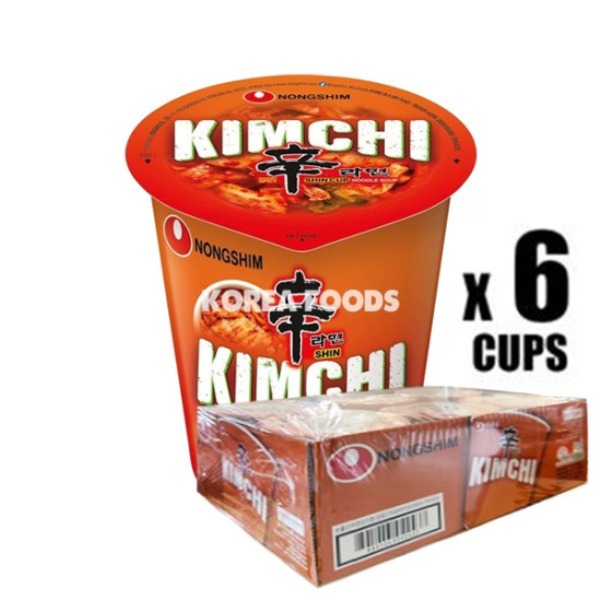 NS Shin Cup Kimchi 6 x 75g