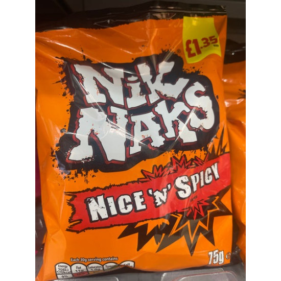 Nik Naks Nice ‘N’ Spicy PMP £1.35