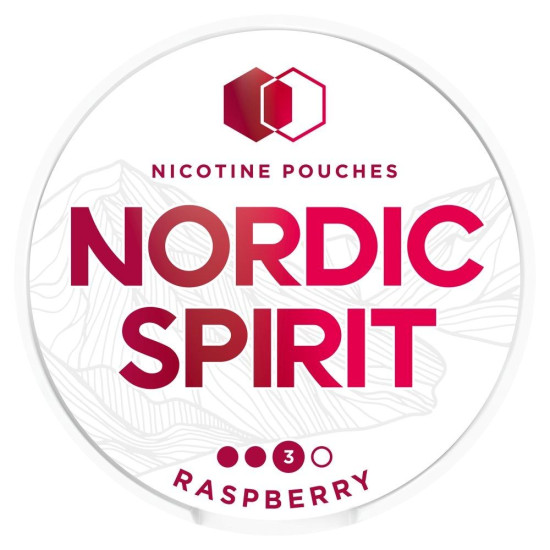 Nordic Spirit Strong 9mg Nicotine Pouches [Raspberry / 9mg]