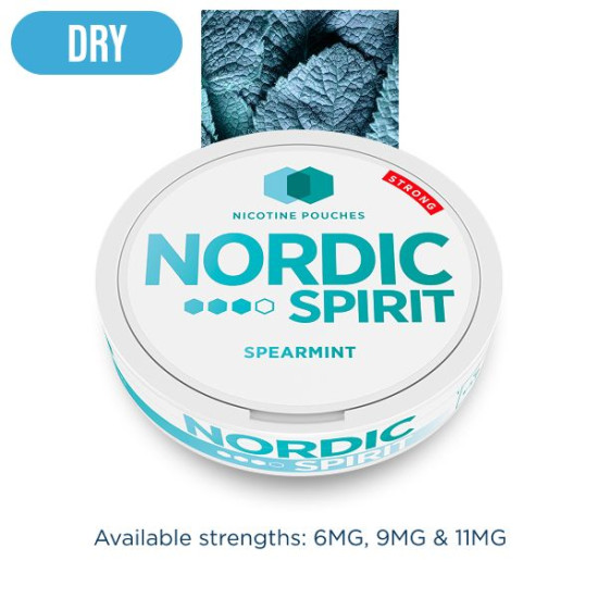 Nordic Spirit Strong 9mg Nicotine Pouches [Spearmint / 9mg]