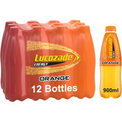 Orange Lucozade 12 x 900ml 