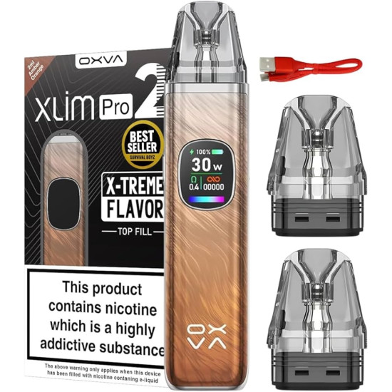Oxva Xlim Pro 2 Pod Vape Kit Amber Orange
