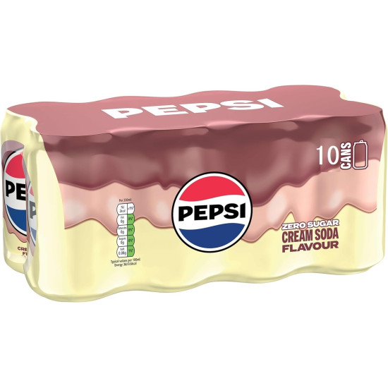 Pepsi Cream Soda Zero Sugar 24x330ml