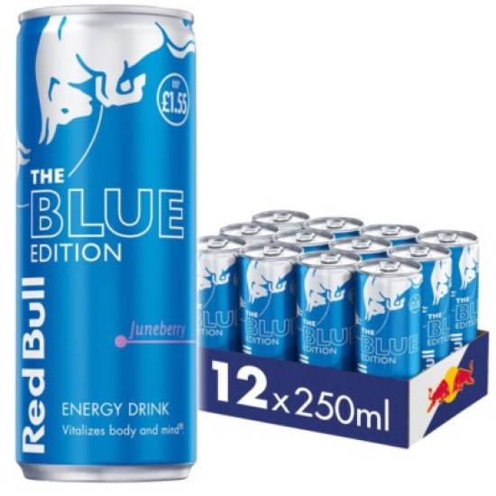 Red Bull Blue edition Junberry Price Mark £1.55 Red Bull Blue edition Junberry Price Mark £1.55