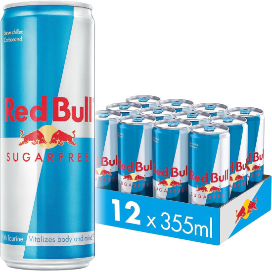 Red Bull Sugar Free 355mlx12 PM-£2