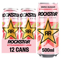 Rockstar Energy Drink Refresh Strawberry & Lime PMP£1.29 500ml