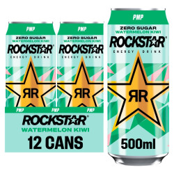 Rockstar Energy Drink Refresh Watermelon & Kiwi PMP£1.29 500ml 