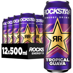 Rockstar energy drink Tropical guava 12x500ml