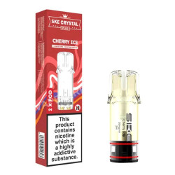 Cherry Ice | SKE Crystal 600 Pro Prefilled Pods 20mg Compliant Post June 1st Cherry Ice | SKE Crystal 600 Pro Prefilled Pods 20mg Compliant Post June 1st