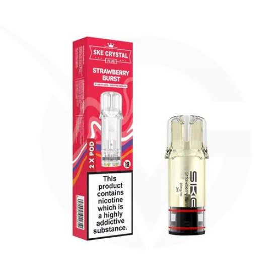 Strawberry Burst | SKE Crystal 600 Pro Prefilled Pods 20mg