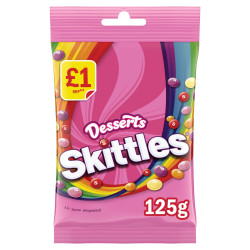 Skittles Desserts 125g Price Marked 