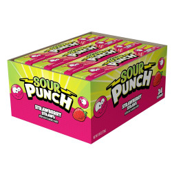 Sour Punch Strawberry Straws-24CT Sour Punch Strawberry Straws-24CT