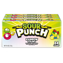Sour punch rainbowstraws  56g 24pack Sour punch rainbowstraws  56g 24pack