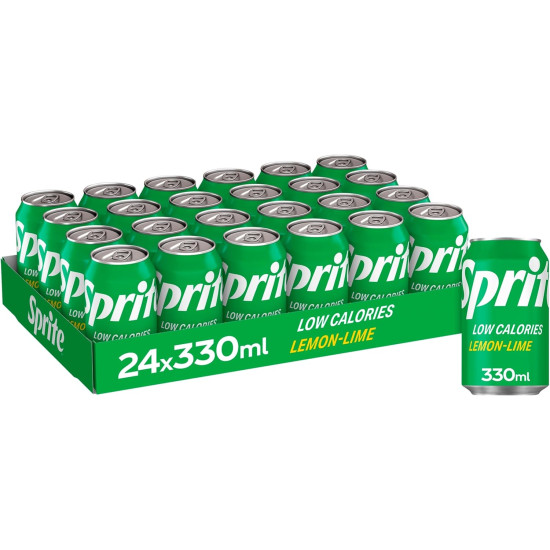 Sprite Cans 330ml x 12 