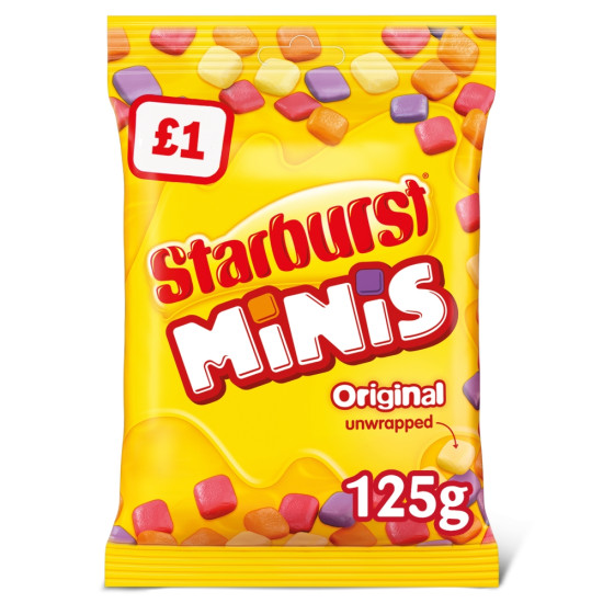 Starburst Minis Original 125g Price Marked £1