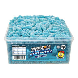 SweetZone Fizzy Blue Raspberry Bottles (10p) 805g